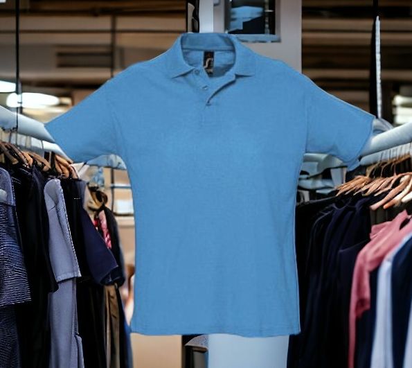 Джемпер (рубашка-поло) SUMMER II мужская / Рубашка с воротником поло 100% хлопок 